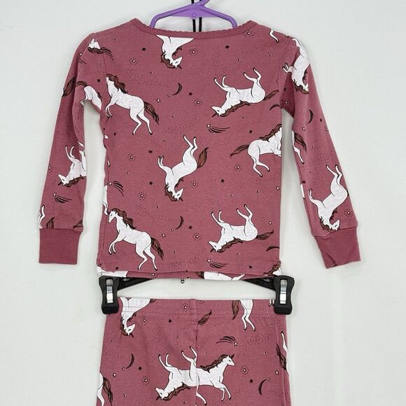Carter's PJ Set Long Sleeve Shirt & Pants Set Unicorn Pink Girls Toddler 2T/2A - Picture 6 of 16